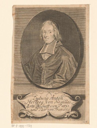 Portrait of Ludwig Anton, Duke of Noailles, Archbishop of Paris