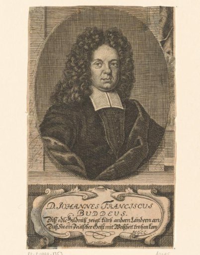 Portrait of Johann Franz Buddeus
