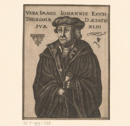 Portrait of Johannes Eck at the age of 43