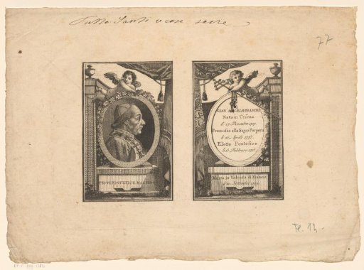 Portrait of Pope Pius VI