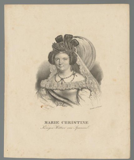 Portrait of Maria Christina of Bourbon-Sicily