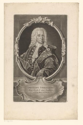 Portrait of Johann Christian Schöttgen