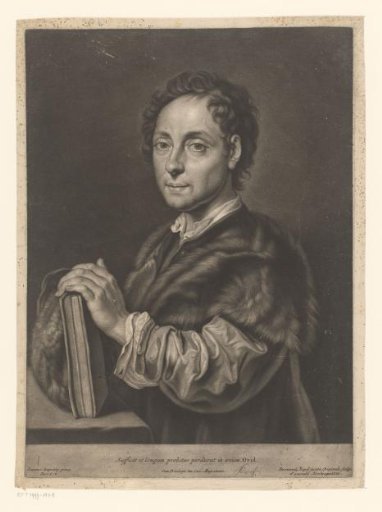 Portrait of an unknown man in a fur-lined cloak