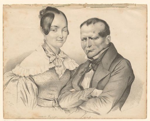 Portrait of an unknown man and woman