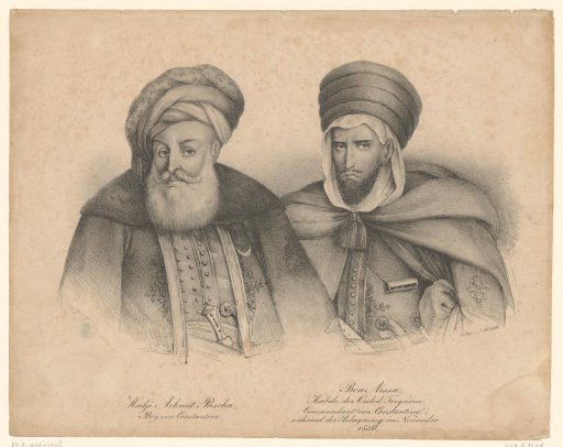 Portrait of Ahmed Bey ben Mohamed Chérif and Ben Aissa