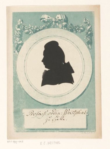 Silhouette Portrait of Ernst Christian Westphal