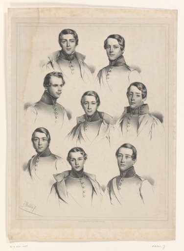 Portraits of Eight Unknown Young Men