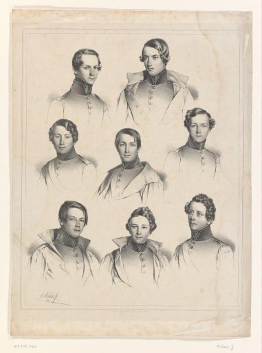 Portraits of Eight Unknown Young Men