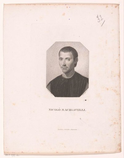 Portrait of Niccolò Machiavelli