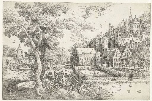 Landscape with a Town Against a Hill