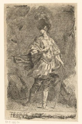 Theseus in armor