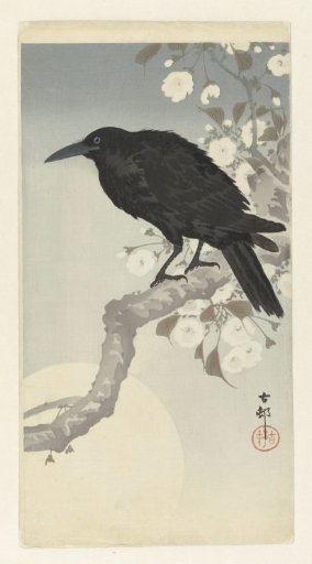 Crow by the Full Moon