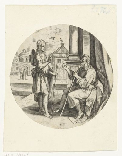 The farewell words of Tobit to his son Tobias