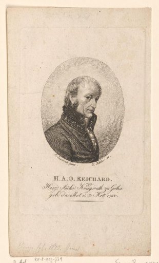 Portrait of Heinrich August Ottokar Reichard