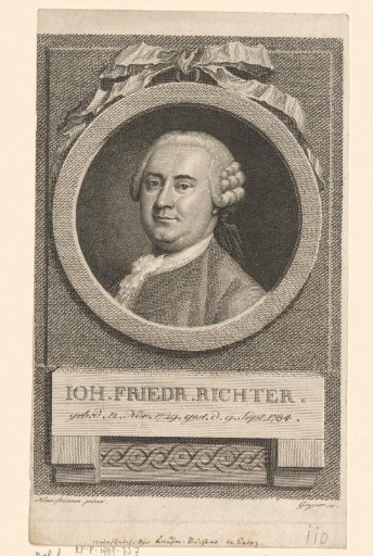 Portrait of Johann Friedrich Richter