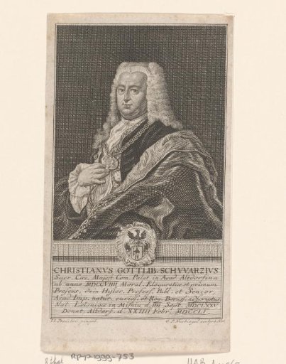 Portrait of Christian Gottlieb Schwarz