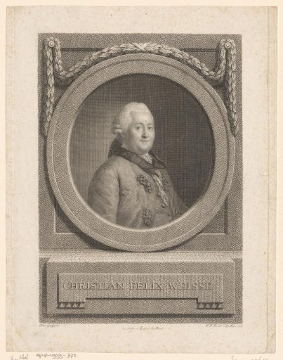 Portrait of Christian Felix Weisse
