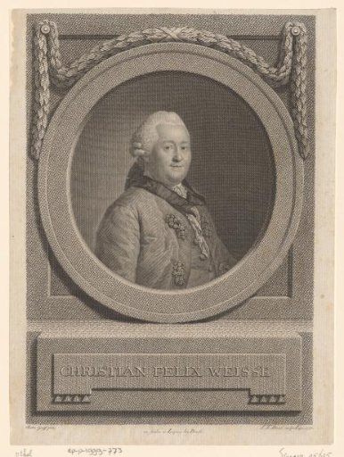 Portrait of Christian Felix Weisse