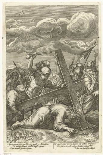 Christ falls under his cross