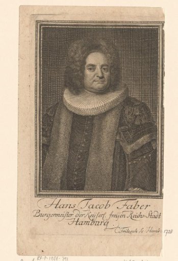 Portrait of Hans Johann Jacob Faber