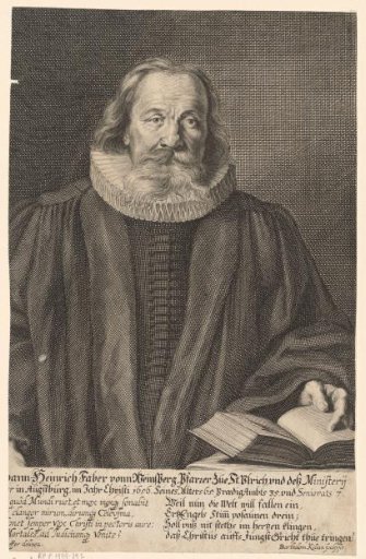Portrait of Johann Heinrich Faber at the age of 65