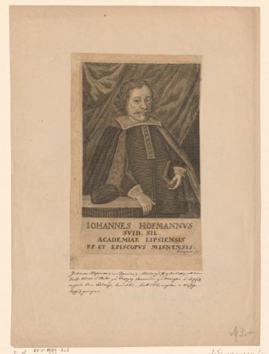 Portrait of Johannes Hoffmann von Schweidmitz
