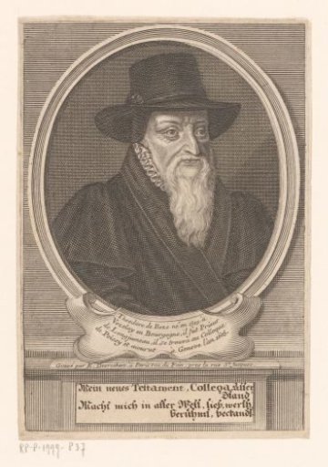 Portrait of Theodorus Beza