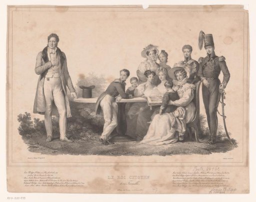 Portrait of Louis Philippe I and his family