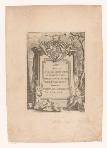 Title page with pedestal