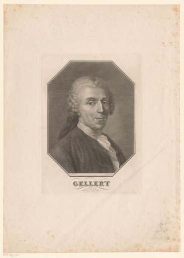 Portrait of Christian Fürchtegott Gellert