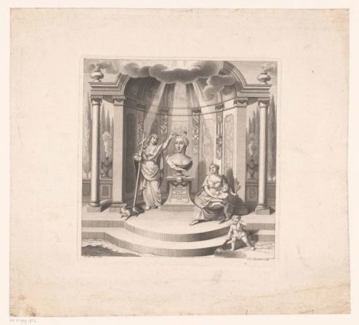 Portrait of Maria Magdalena Kress von Kressenstein with allegory of her death