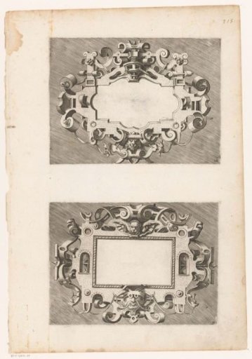 Cartouches with Lion Heads