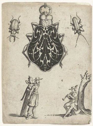 Black Ornament in the Shape of a Beetle
