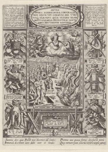 Title Page with the Last Judgment and the Works of Mercy
