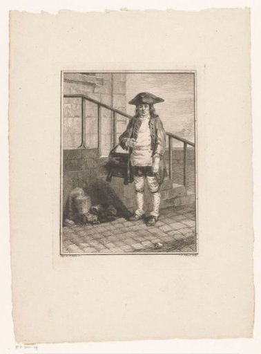 Savoyard, Standing Before the Stairs of a House