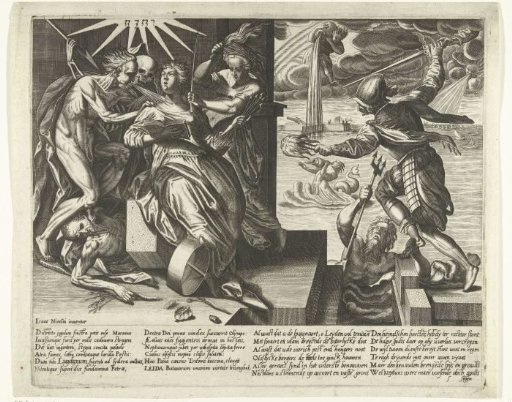 Allegory of the distress and the relief of Leiden, 1574