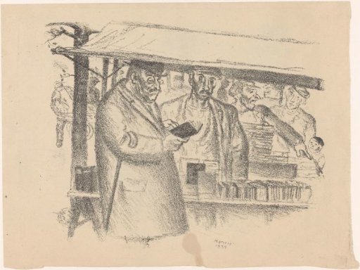 Bookstall on a market