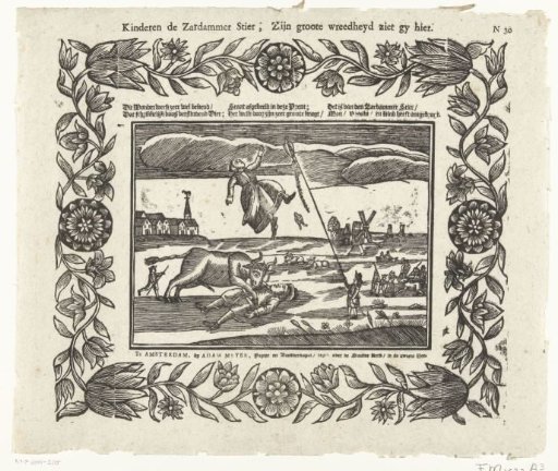 The cruelty of the Zaanstreek bull, 1647