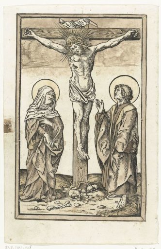 Christ on the Cross, with Mary and John