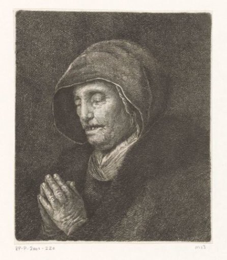 Praying old woman (Rembrandt's mother)