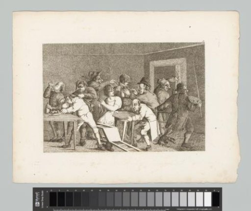 Painter with Model Attacked by a Group of Men