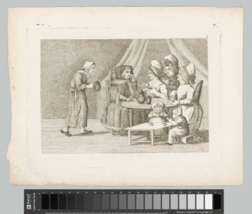 Women and Children Drinking Tea