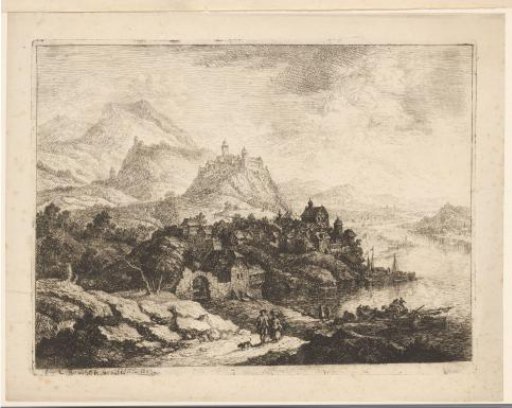 View of Castle Ehrenfels on the Rhine