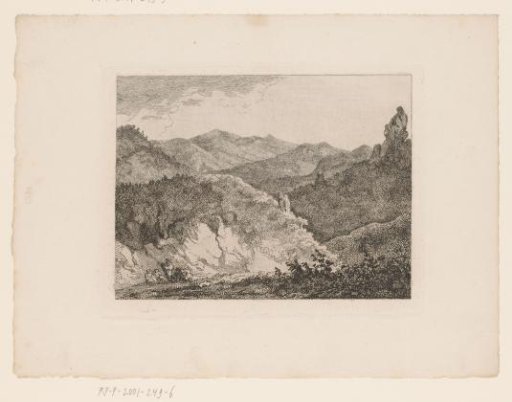 Mountain landscape at evening