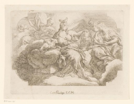 Allegorical Representation with Divine Wisdom