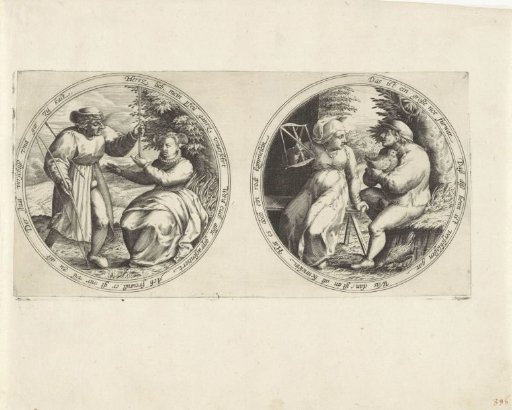 Archer and a Peasant with Poultry