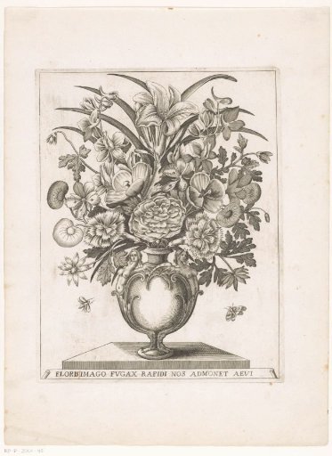 Flowers in a Vase with Half-Figures