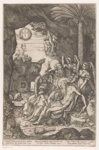 Saint Anthony the Great with the Body of Paul the Hermit