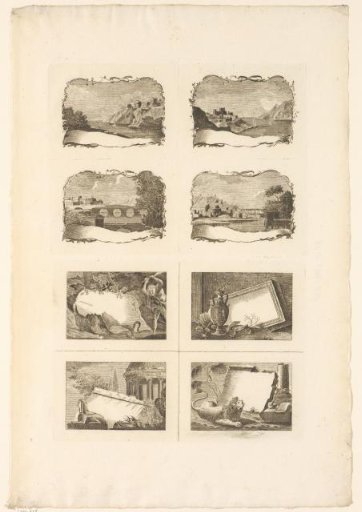 Eight designs for visiting cards