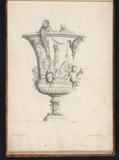 Vase with young satyrs